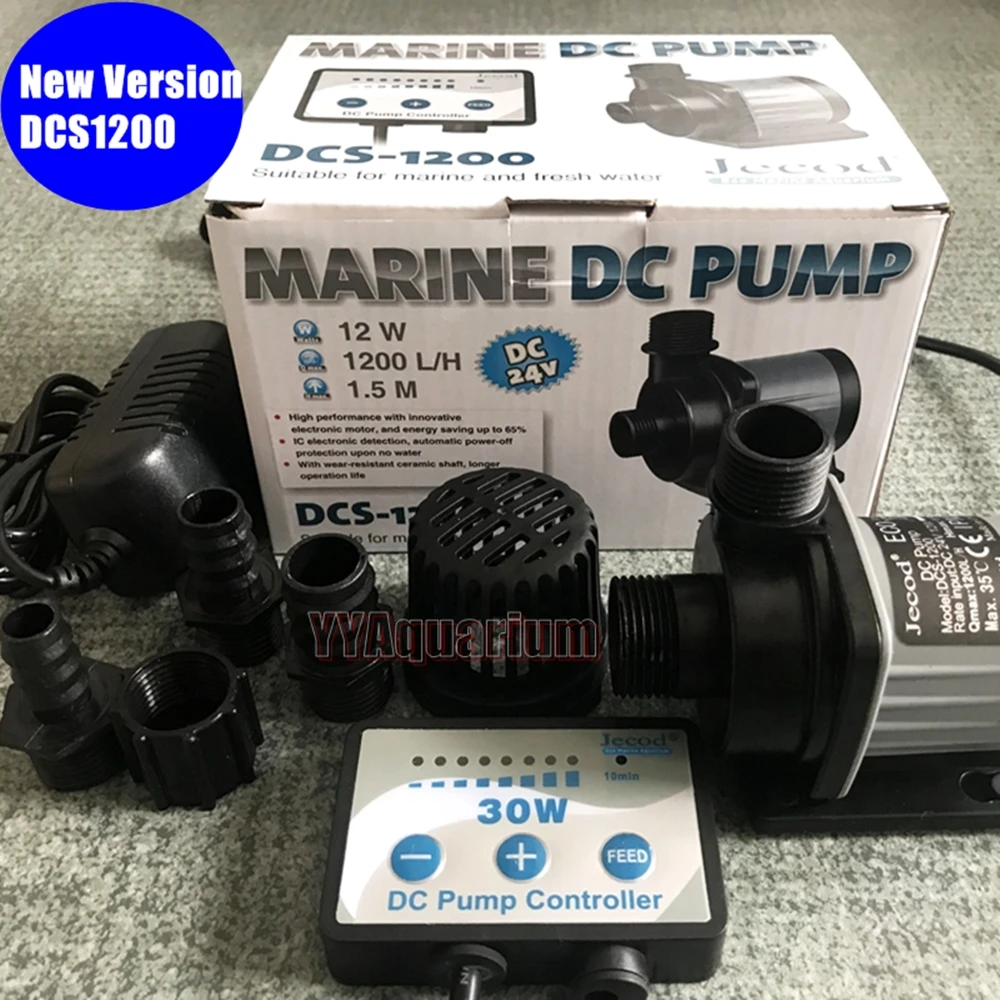 JEBAO Jecord DCS1200 SUBMERSIBLE WATER PUMP W/ ADJUSTABLE CONTROLLER FISH MARINE FOUNTAIN IMPELLER DC PUMP QUIET 110-240V 1200LH
JEBAO Jecord DCS1200 SUBMERSIBLE WATER PUMP W/ ADJUSTABLE CONTROLLER FISH MARINE FOUNTAIN IMPELLER DC PUMP QUIET 110-240V 1200LH