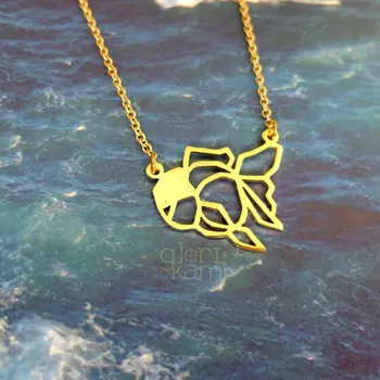 Wholesale Trendy Origami Goldfish Necklace Gold Silver Animal Jewelry Women Statement Necklace Cs Go Collares
Wholesale Trendy Origami Goldfish Necklace Gold Silver Animal Jewelry Women Statement Necklace Cs Go Collares