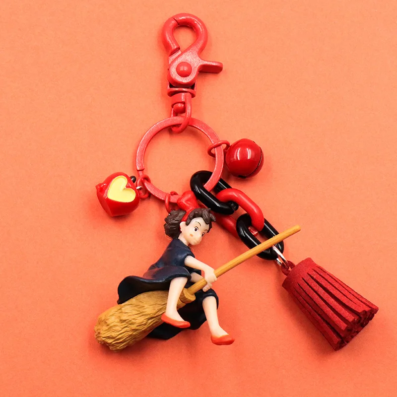 Japanese Hayao Miyazaki Cute Anime Kiki's Delivery Service Keychain Girl Kiki Figure Model PVC Doll Keyrings for Backpack Purse
Japanese Hayao Miyazaki Cute Anime Kiki's Delivery Service Keychain Girl Kiki Figure Model PVC Doll Keyrings for Backpack Purse