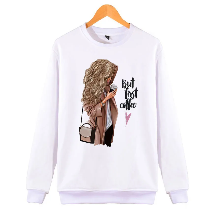 Autumn Female Long Sleeve Sweatshirt Vogue Girl BUT FIRST COFFEE Letter Harajuku Print Women Clothes Casual Cute White Coat Tops
Autumn Female Long Sleeve Sweatshirt Vogue Girl BUT FIRST COFFEE Letter Harajuku Print Women Clothes Casual Cute White Coat Tops