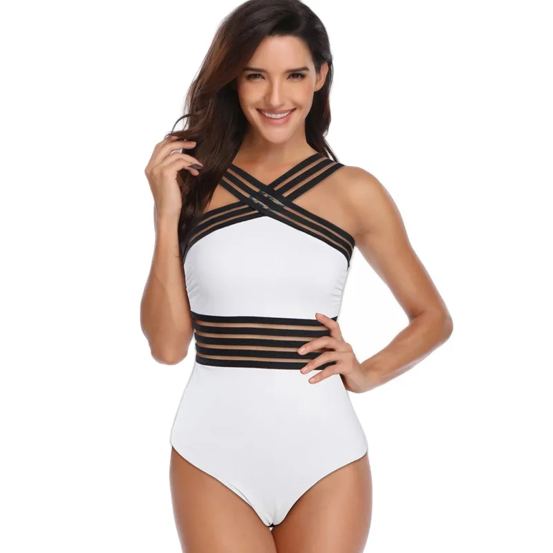 In the summer of 2019 the new sexy bikini female conjoined pure color hollow-out backless soft and comfortable bathing suit
In the summer of 2019 the new sexy bikini female conjoined pure color hollow-out backless soft and comfortable bathing suit