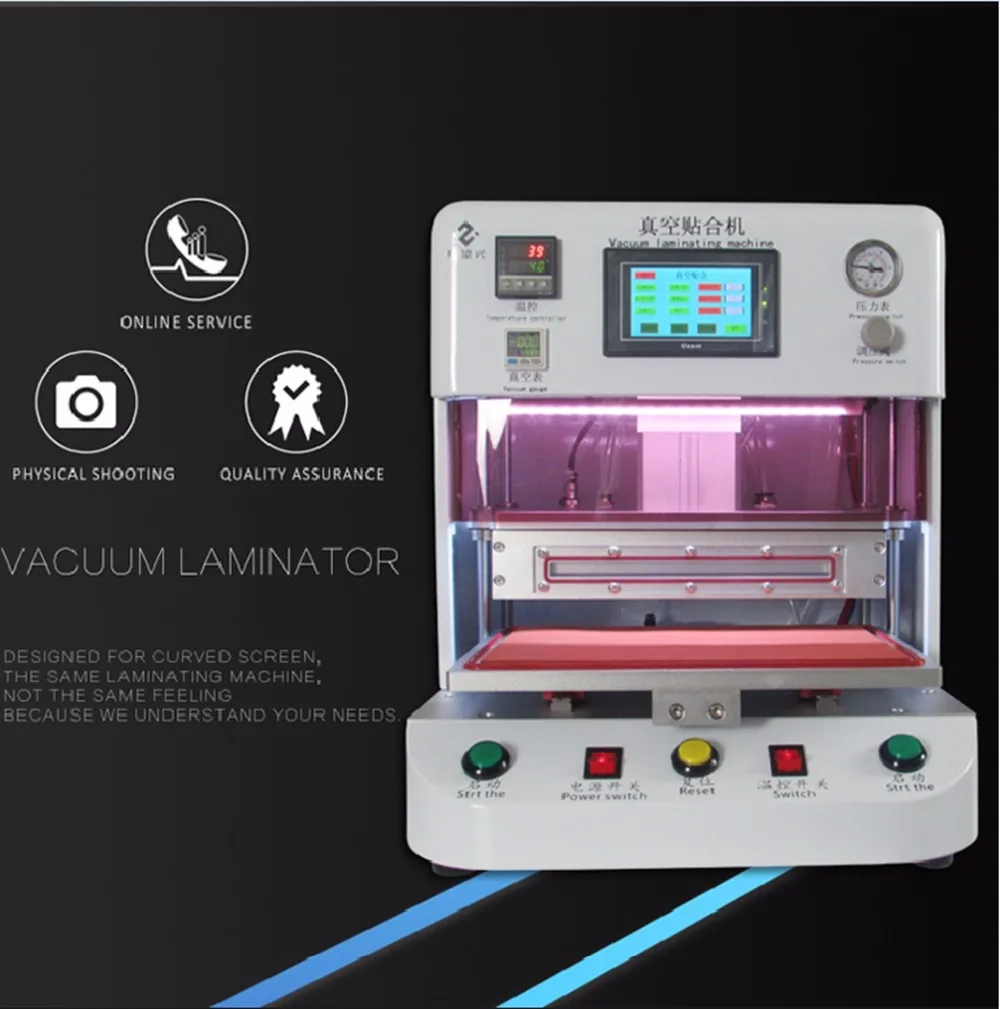 New Arrival Fully Automatic Vacuum Laminating Machine Laminating+Vacuum Pump LCD and Glass Cover For Edge LCD Screen 14 inch
New Arrival Fully Automatic Vacuum Laminating Machine Laminating+Vacuum Pump LCD and Glass Cover For Edge LCD Screen 14 inch