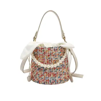Fashion Pearls Shoulder MessengerFashion Pearls bag Lady Elegant Bucket Handbags Female Casual Women Wool Cloth Crossbody totes
Fashion Pearls Shoulder MessengerFashion Pearls bag Lady Elegant Bucket Handbags Female Casual Women Wool Cloth Crossbody totes