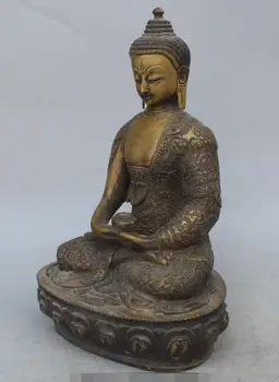 S5100 13" Chinese Tibetan Buddhism Bronze Seat Lotus Shakyamuni Amitabha Buddha Statue
S5100 13" Chinese Tibetan Buddhism Bronze Seat Lotus Shakyamuni Amitabha Buddha Statue