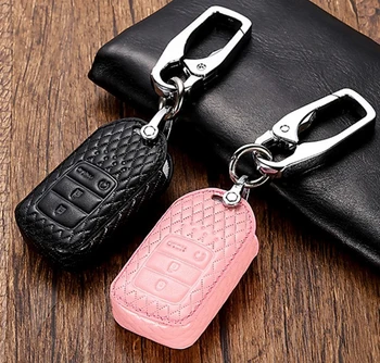 Car Genuine Leather Key Cover Chain Case Wallet For Honda Civic 9TH CRV CR-V CITY Accord Vezel Civic Pilot HRV Keyless Holder
Car Genuine Leather Key Cover Chain Case Wallet For Honda Civic 9TH CRV CR-V CITY Accord Vezel Civic Pilot HRV Keyless Holder