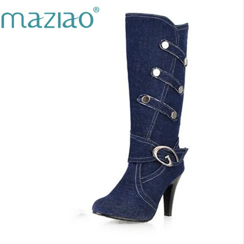 Women's Knee Boots for Ladies Long Boot Plus Size 34-43 on Sale Round Toe New Jean stiletto heel boots
Women's Knee Boots for Ladies Long Boot Plus Size 34-43 on Sale Round Toe New Jean stiletto heel boots