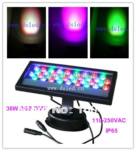 Высокое качество CE 36 Вт RGB DMX светодиодный настенный светильник прожектор