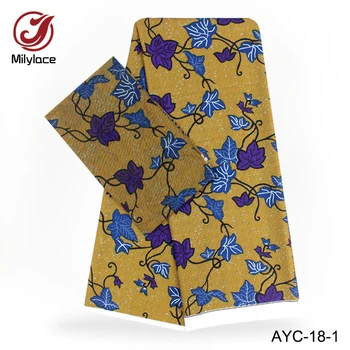 New coming 2 in 1 design 2 yards Chiffon+4 yards Satin fabric hot selling digital printed african wax pattern style AYC-18
New coming 2 in 1 design 2 yards Chiffon+4 yards Satin fabric hot selling digital printed african wax pattern style AYC-18