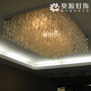 Mediterranean Pastoral Rectangular Led Round shells Crystal Ceiling Light For Living Room
Mediterranean Pastoral Rectangular Led Round shells Crystal Ceiling Light For Living Room