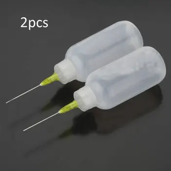2pcs Solder Flux Bottle With Fine Tipped Needles Blunt Dispensing Needles Syringe Needle Tips For Ink Glue Liquid Gray
2pcs Solder Flux Bottle With Fine Tipped Needles Blunt Dispensing Needles Syringe Needle Tips For Ink Glue Liquid Gray