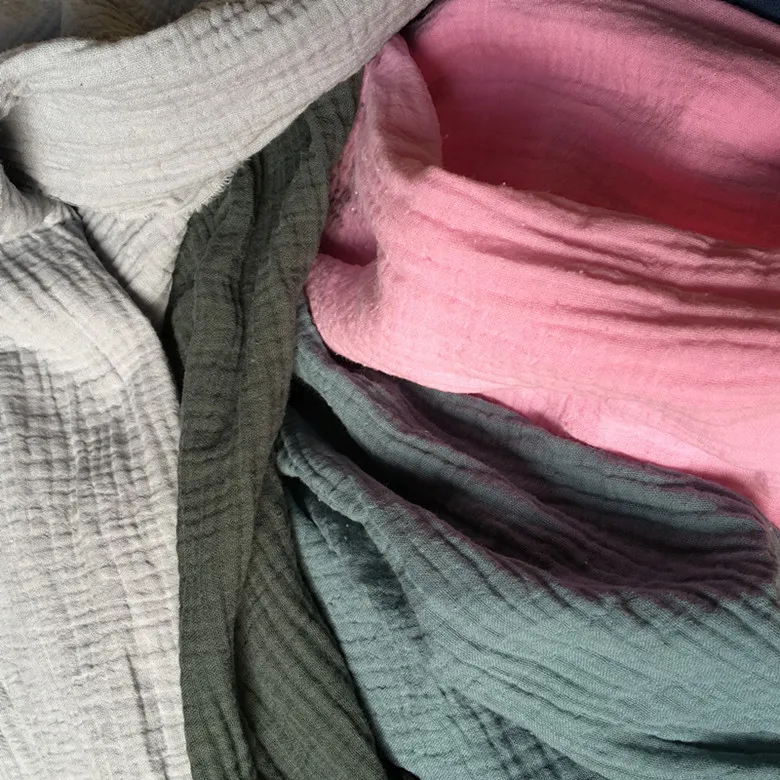 Natural 100% Cotton Double Crinkle Gauze Voile Fabric 135 cm width 120 gsm baby sewing fabric 40 meters small wholesale CD01
Natural 100% Cotton Double Crinkle Gauze Voile Fabric 135 cm width 120 gsm baby sewing fabric 40 meters small wholesale CD01