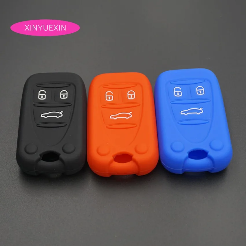 

Xinyuexin Silicone Car Key Cover FOB Case For Alfa Romeo A159 SPARE Smart Keyless Enter Key All Inside Car-styling 3 Buttons