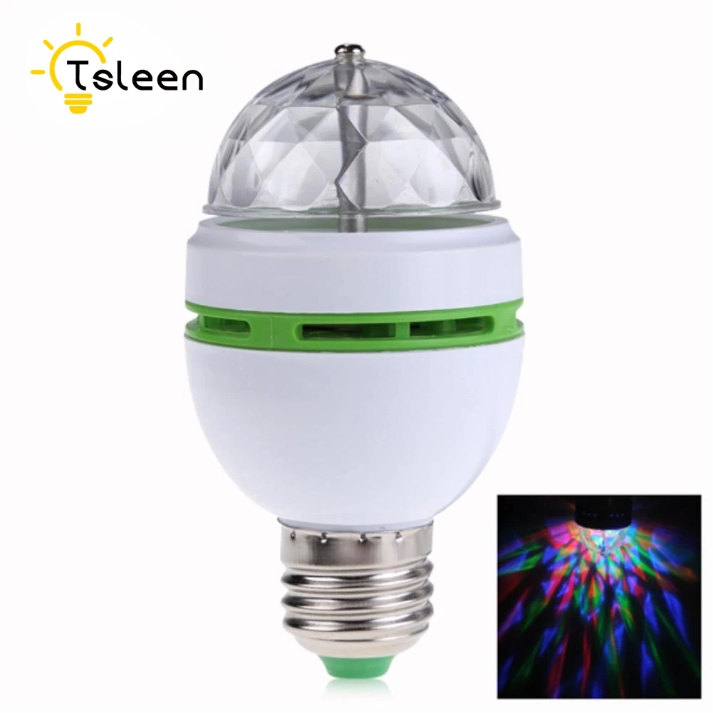 TSLEEN 1PC + RGB 3W E27 Crystal Auto Rotating Led Bulb Full Color Stage DJ Lamp Light Mini + Bulb Lamp Adapter
TSLEEN 1PC + RGB 3W E27 Crystal Auto Rotating Led Bulb Full Color Stage DJ Lamp Light Mini + Bulb Lamp Adapter