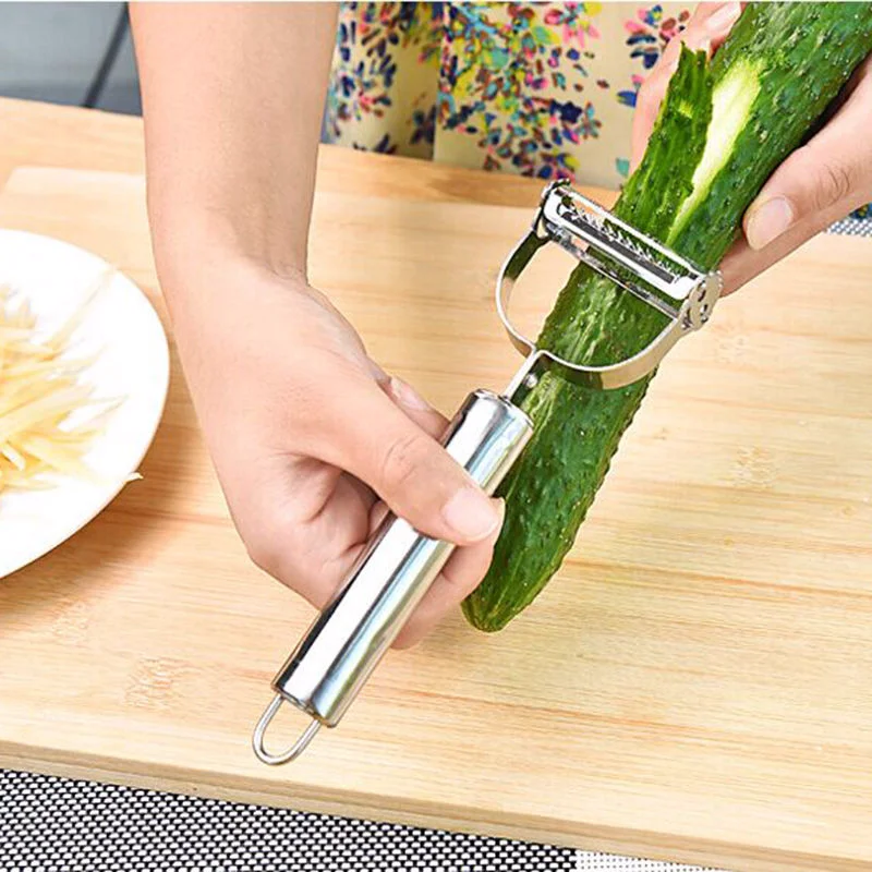 Stainless Steel Multi-purpose Vegetable PeelerJulienne Cutter Julienne Peeler Potato Carrot Grater Kitchen Tool kitchen gadgets
Stainless Steel Multi-purpose Vegetable PeelerJulienne Cutter Julienne Peeler Potato Carrot Grater Kitchen Tool kitchen gadgets