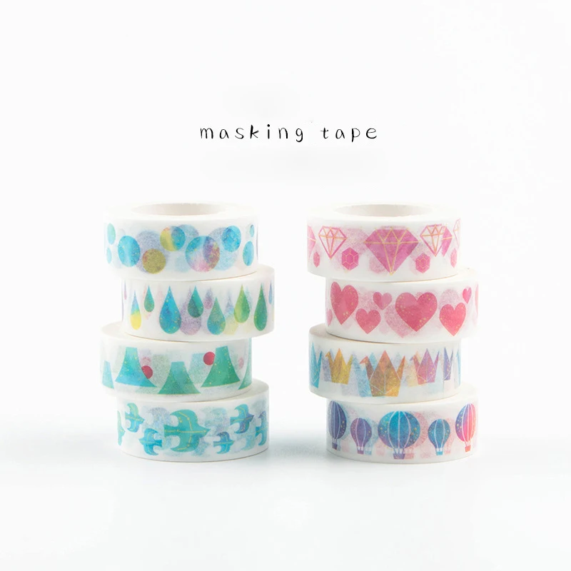 10PCS Adhesive Tapes 15mm*7m Japanese Seamless Hand Shredded Paper Tape Foiled Washi DIY Stickers Decorative Stationery Tapes
10PCS Adhesive Tapes 15mm*7m Japanese Seamless Hand Shredded Paper Tape Foiled Washi DIY Stickers Decorative Stationery Tapes