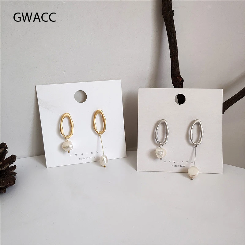 GWACC 2019 Asymmetrical Freshwater Pearls Drop Earrings For Women Oval Hollow Matte Natural Pearl Earrings Long Fashion Earrings
GWACC 2019 Asymmetrical Freshwater Pearls Drop Earrings For Women Oval Hollow Matte Natural Pearl Earrings Long Fashion Earrings