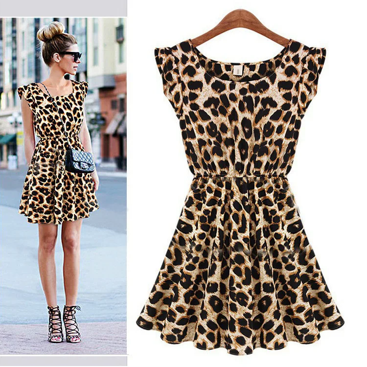Summer Hot Sexy Blus Size Casual Leopard Dress Floral Sleeveless Vest Houndstooth Dress Beach Wear FX1009
Summer Hot Sexy Blus Size Casual Leopard Dress Floral Sleeveless Vest Houndstooth Dress Beach Wear FX1009