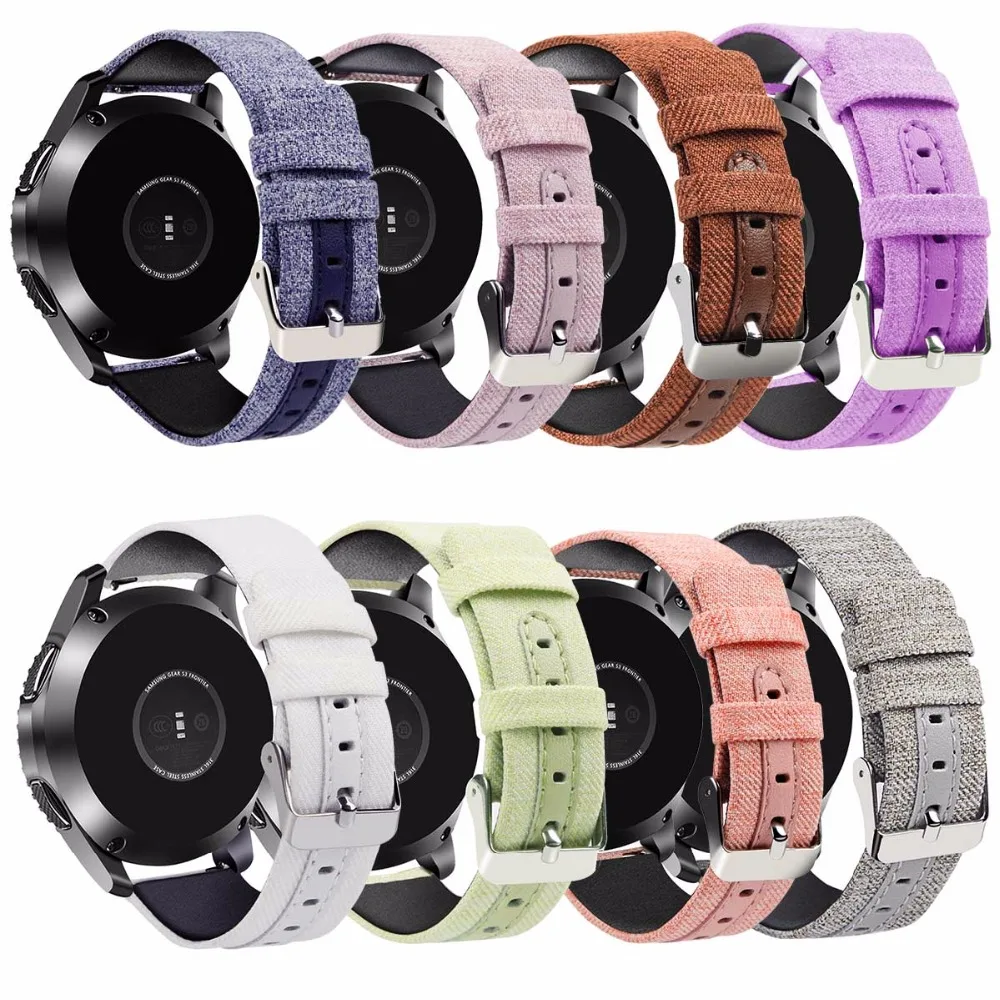 BOX-W Quick Release Pins Premium Canvas+Leather Replacement Strap Wristband for Samsung Galaxy Watch 46MM SM-R800/S3 Smartwatch
BOX-W Quick Release Pins Premium Canvas+Leather Replacement Strap Wristband for Samsung Galaxy Watch 46MM SM-R800/S3 Smartwatch