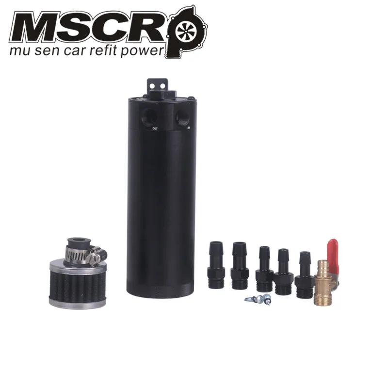Universal Billet Aluminum Baffled 2-port Oil Catch Can Tank with Breather Filter Engine Mini Oil Separator
Universal Billet Aluminum Baffled 2-port Oil Catch Can Tank with Breather Filter Engine Mini Oil Separator