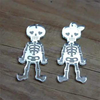 (4pcs each) 63.5mm Acrylic Skull Earrings, Halloween Skull Ornaments Silver Mirror Laser Cutout 2.5"-AC1408
(4pcs each) 63.5mm Acrylic Skull Earrings, Halloween Skull Ornaments Silver Mirror Laser Cutout 2.5"-AC1408