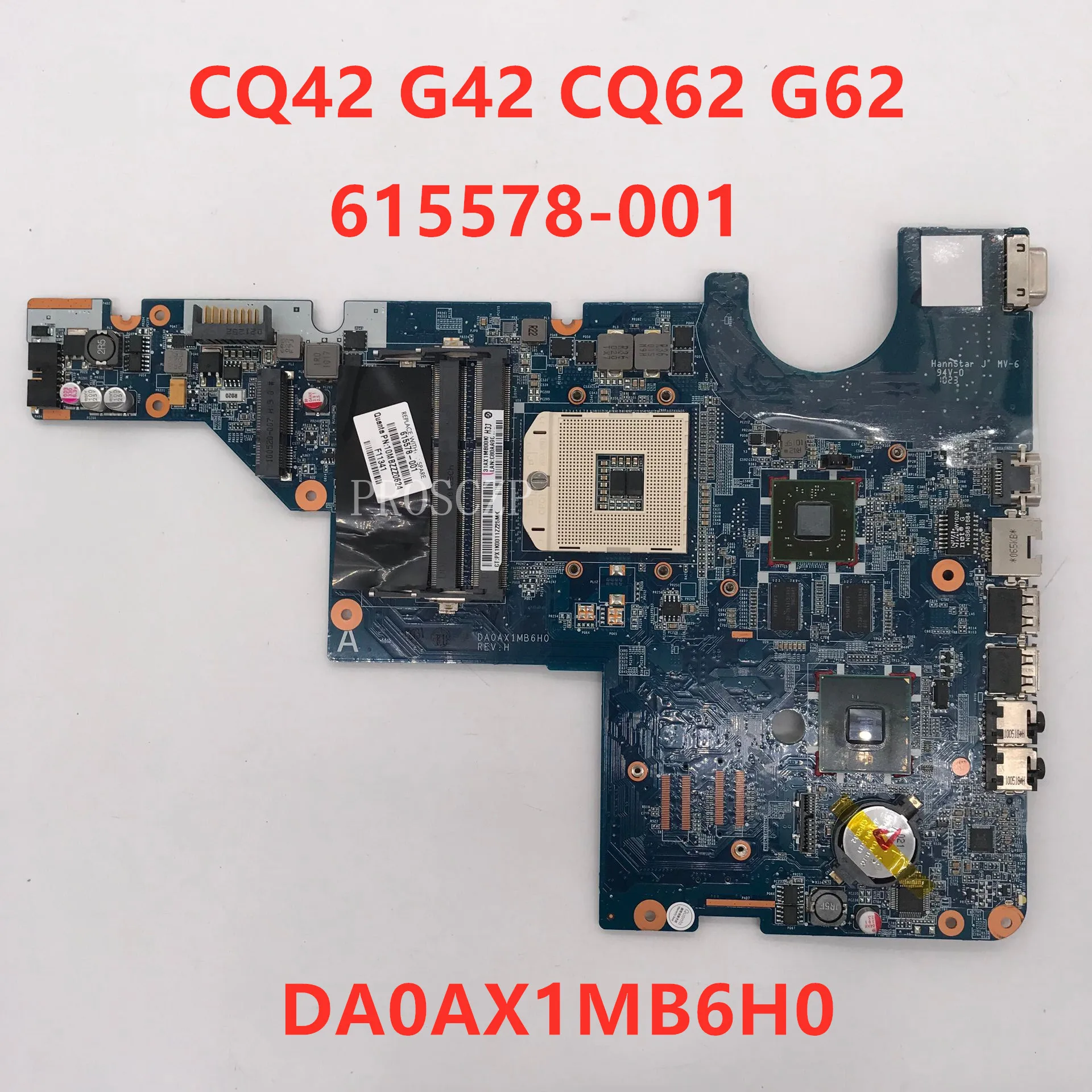 Free shippingFor Pavilion CQ42 G42 CQ62 G62 Laptop motherboard 615578-001 615578-501 615578-601 DA0AX1MB6H0 100% working well | Компьютеры