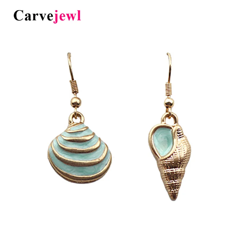 Carvejewl asymmetrical Women Bohemian Style Gold plating Conch Cowary Shell Drop dangle Earrings hand made enamel glaze Earrings
Carvejewl asymmetrical Women Bohemian Style Gold plating Conch Cowary Shell Drop dangle Earrings hand made enamel glaze Earrings