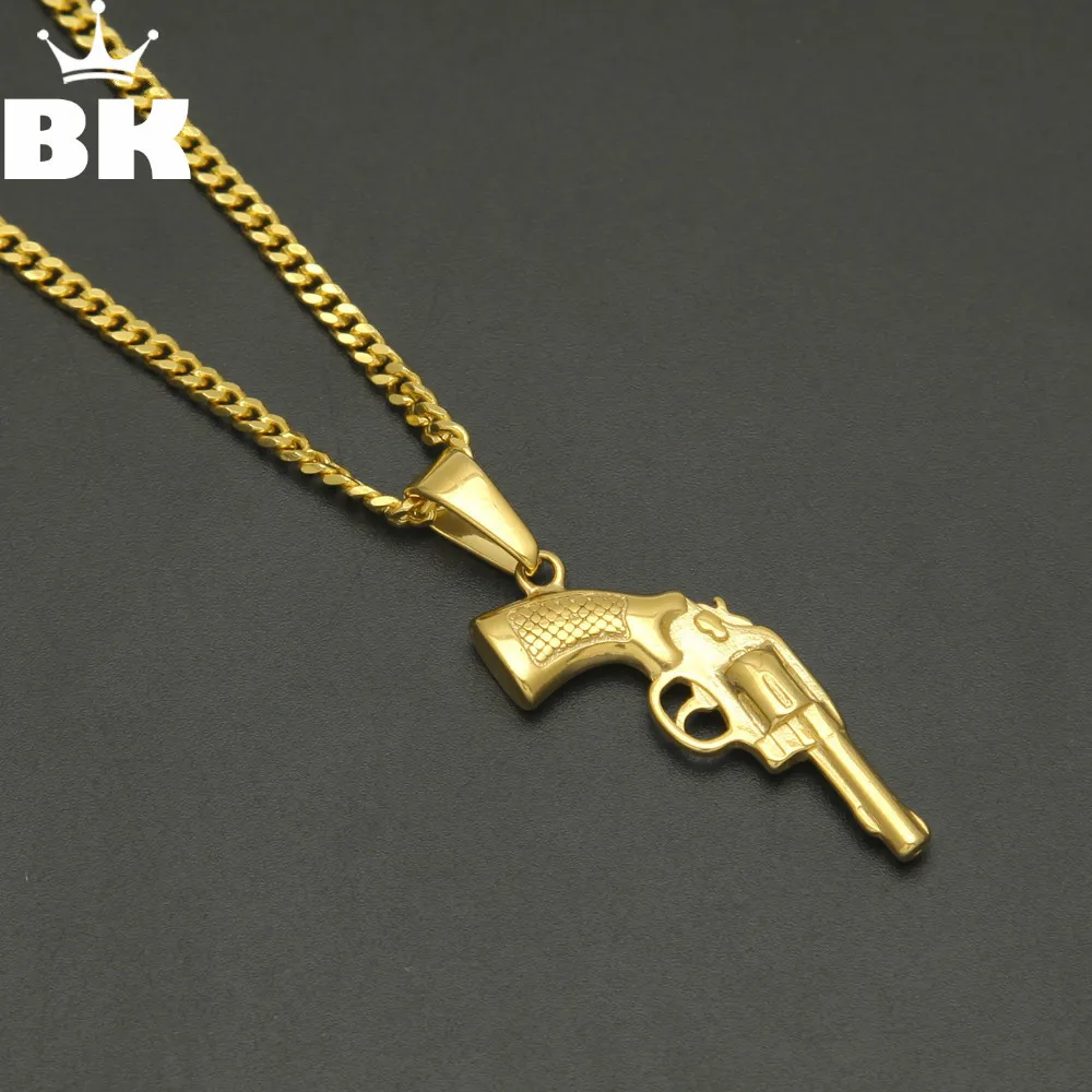 Hip Hop Jewelry Rifle Necklace Gold Color Stainless Steel Cool Fashion Pendant & Chain For Men Revolver Gun Pendant Necklace
Hip Hop Jewelry Rifle Necklace Gold Color Stainless Steel Cool Fashion Pendant & Chain For Men Revolver Gun Pendant Necklace