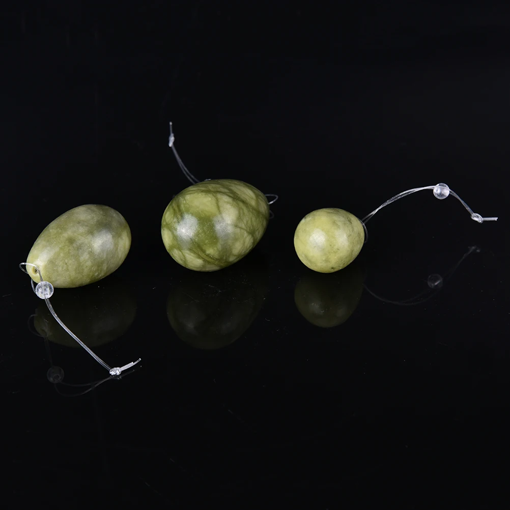 Set of 3 Jade Eggs Pelvic Floor Muscle Kegel Exercise Vaginal Tightening Exercise Yoni Egg Ben Wa ball For Women Girls
Set of 3 Jade Eggs Pelvic Floor Muscle Kegel Exercise Vaginal Tightening Exercise Yoni Egg Ben Wa ball For Women Girls