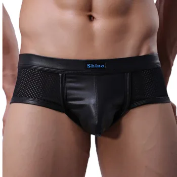 Sexy Gay Underwear Men Mesh Faux Leather Boxers Shorts Man Breathable Low Rise U Convex Pouch Underpants Cueca calzoncillo S-L
Sexy Gay Underwear Men Mesh Faux Leather Boxers Shorts Man Breathable Low Rise U Convex Pouch Underpants Cueca calzoncillo S-L