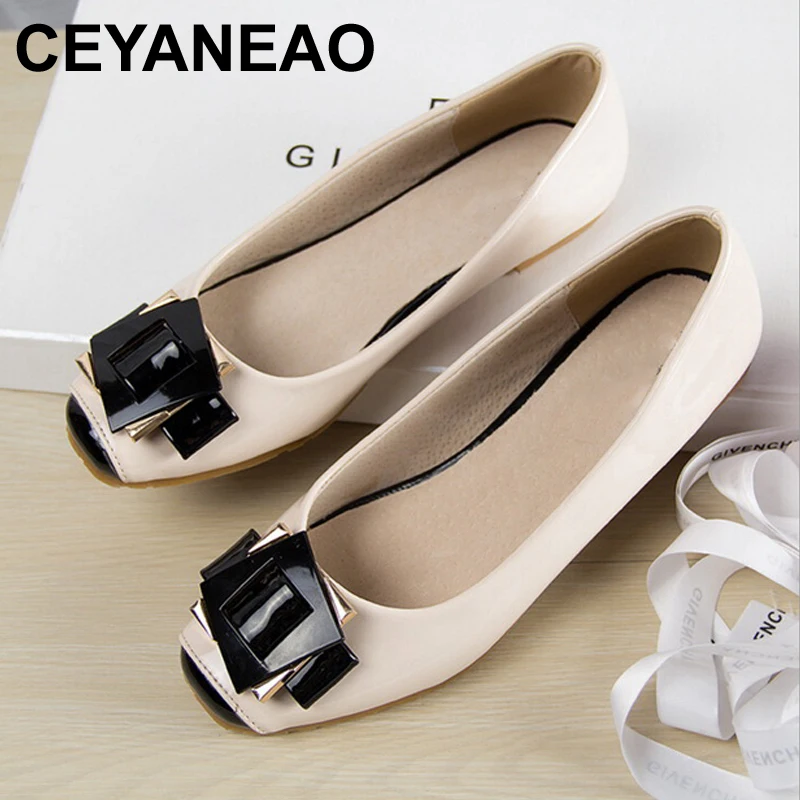 CEYANEAO 2018 Spring Summer Fashion cute Patent Leather shoes square toe women flats ballet flat shoes womanE1197
CEYANEAO 2018 Spring Summer Fashion cute Patent Leather shoes square toe women flats ballet flat shoes womanE1197