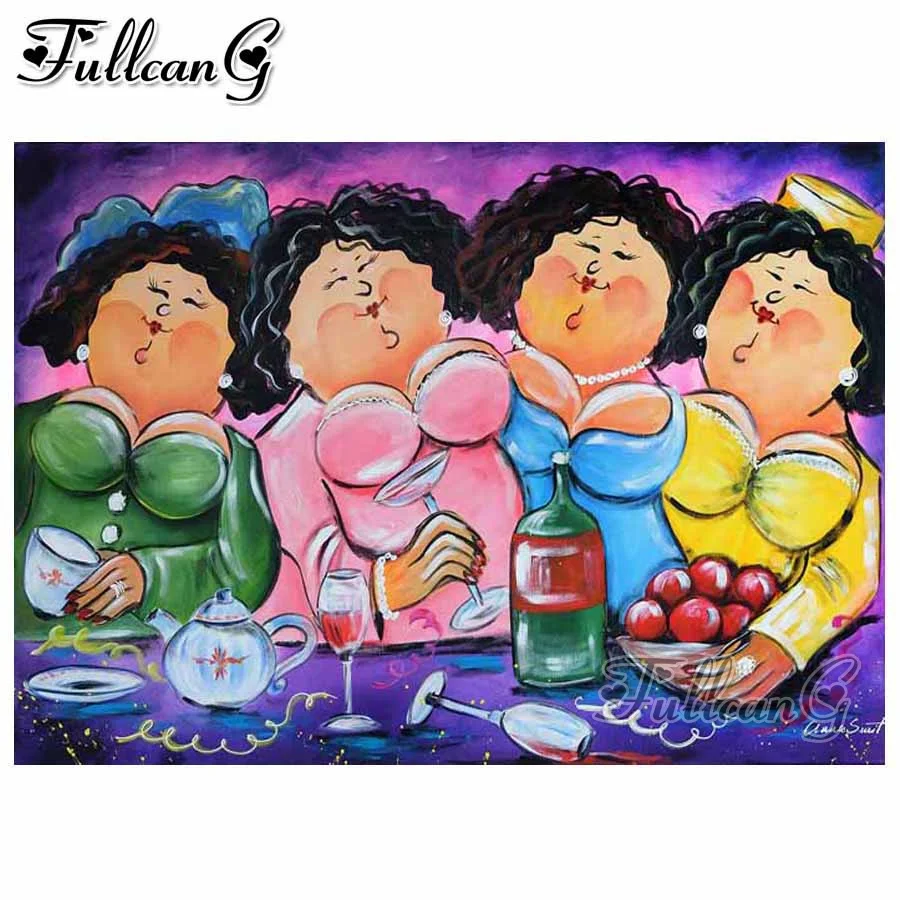 FULLCANG full square/round drill 5d diy cartoon diamond painting fat ladies mozaik embroidery sale woman cross stitch kit FC1320
FULLCANG full square/round drill 5d diy cartoon diamond painting fat ladies mozaik embroidery sale woman cross stitch kit FC1320