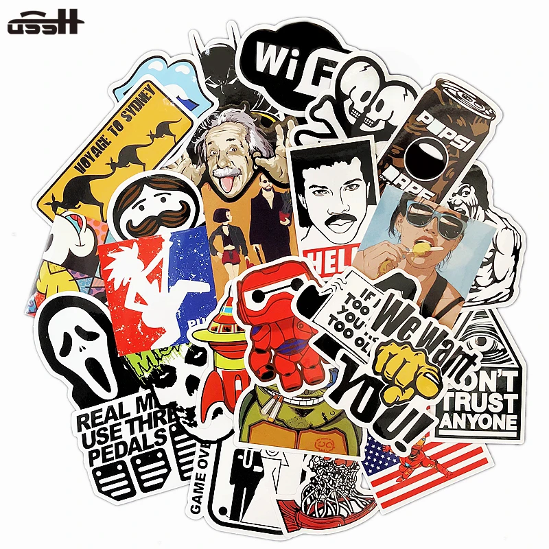 100 Pcs Graffiti DIY Creative PVC Waterproof Sticker For Laptop Car phone Luggage Motorcycle Cartoon Cool Vinyl Decal Stickers
100 Pcs Graffiti DIY Creative PVC Waterproof Sticker For Laptop Car phone Luggage Motorcycle Cartoon Cool Vinyl Decal Stickers