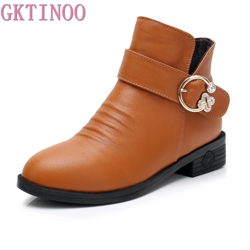 GKTINOO Fashion Women Boots Autumn Boot Genuine Leather Ankle Boots 2018 Winter Warm Fur Plush Women Shoes Big Size 34-43
GKTINOO Fashion Women Boots Autumn Boot Genuine Leather Ankle Boots 2018 Winter Warm Fur Plush Women Shoes Big Size 34-43