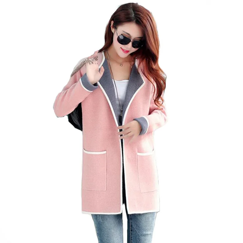 Office Lady Long Knitting Sweater And Cardigan For Women 2019 Autumn Winter Turn-down Collar Full Sleeve Knitwear Female Coat
Office Lady Long Knitting Sweater And Cardigan For Women 2019 Autumn Winter Turn-down Collar Full Sleeve Knitwear Female Coat