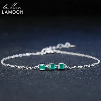 Lamoon 2mm 100% Natural Square Green Chalcedony 925 Sterling Silver Bracelet Chain Charm Jewelry S925 LMHI017
Lamoon 2mm 100% Natural Square Green Chalcedony 925 Sterling Silver Bracelet Chain Charm Jewelry S925 LMHI017