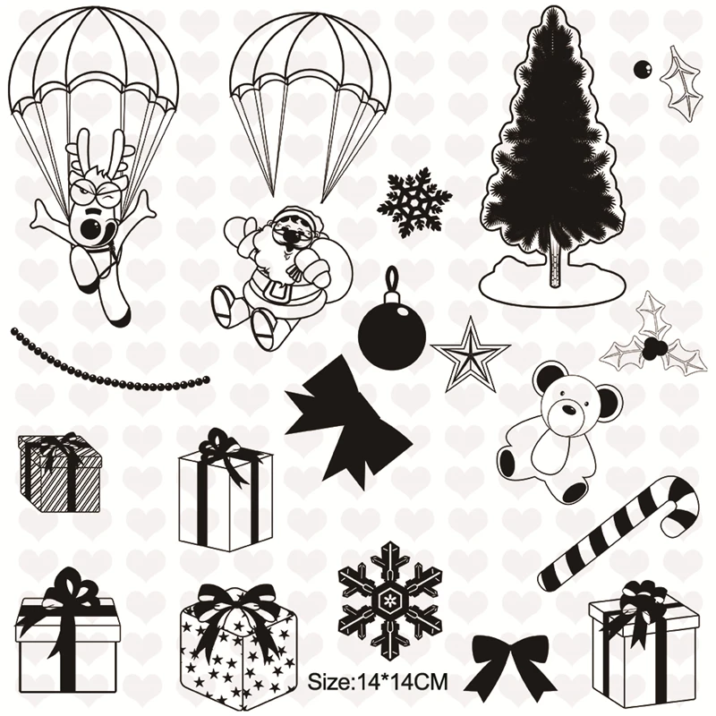 InLoveArts New Christmas Clear Stamp Metal Dies Cutting for Scrapbooking Album Santa Claus Tree Stamp Die Cuts for Card Making
InLoveArts New Christmas Clear Stamp Metal Dies Cutting for Scrapbooking Album Santa Claus Tree Stamp Die Cuts for Card Making