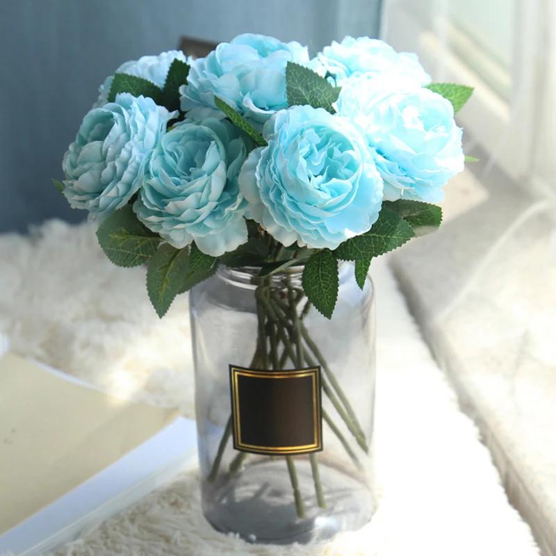 28Cm Silk Single Branch Rose Flowers With Green Leaves For Wedding Party Home Decor Artificial Big Tulip Flowers
28Cm Silk Single Branch Rose Flowers With Green Leaves For Wedding Party Home Decor Artificial Big Tulip Flowers