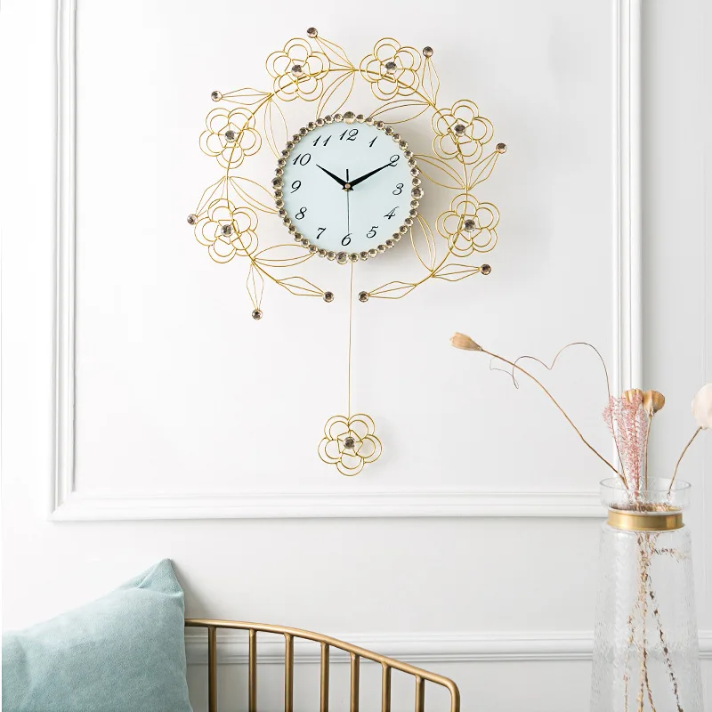 Nordic Beautiful Creative Wrought Iron Wall Clock Modern Home Simple Fashion Living Room Mute Clock Decorative Quartz Clock
Nordic Beautiful Creative Wrought Iron Wall Clock Modern Home Simple Fashion Living Room Mute Clock Decorative Quartz Clock