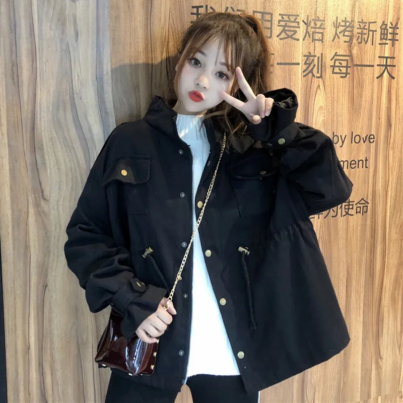 2019 Hong Kong Wind Handsome Loose Short Jacket Women Spring Autumn Casual Short Windbreaker Jacket Girls Outerwear X780
2019 Hong Kong Wind Handsome Loose Short Jacket Women Spring Autumn Casual Short Windbreaker Jacket Girls Outerwear X780