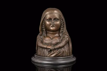 30 CM Western Art Deco Bronze Women Girl Adorable version Mona Lisa Sculpture
30 CM Western Art Deco Bronze Women Girl Adorable version Mona Lisa Sculpture