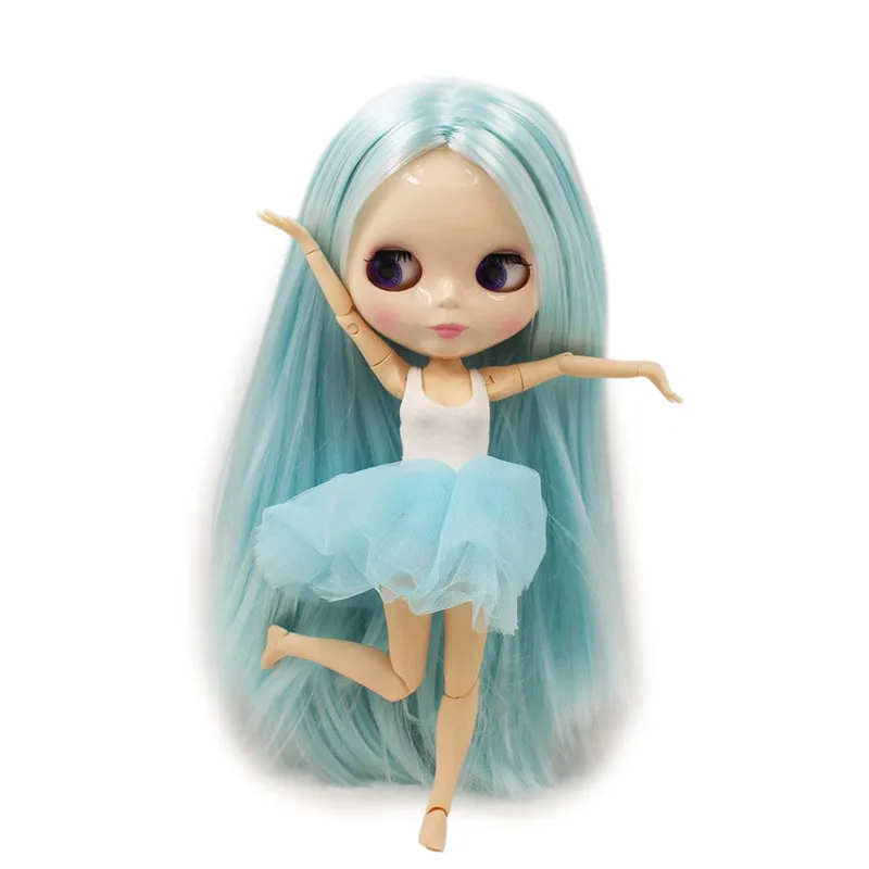 

Ледяной DBS Blyth кукольные нет. BLK6909 озерно-голубой волосы шарнирное тело из белой кожи 1/6 шарнирная кукла нео OB24 платье для девочек в стиле аниме