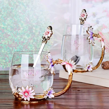 Luxury Creative enamel cups Transparent Crystal Carve patterns Glass Cup For water tea coffee Home Drinking ware wedding gifts
Luxury Creative enamel cups Transparent Crystal Carve patterns Glass Cup For water tea coffee Home Drinking ware wedding gifts