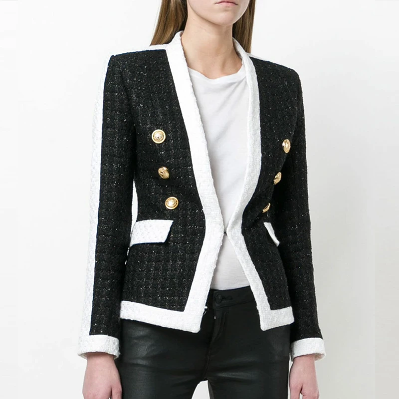 Autumn Spring Designing European Women Double Breasted Slim Casual Jackets Runway Weaving Blazers High Quality
Autumn Spring Designing European Women Double Breasted Slim Casual Jackets Runway Weaving Blazers High Quality