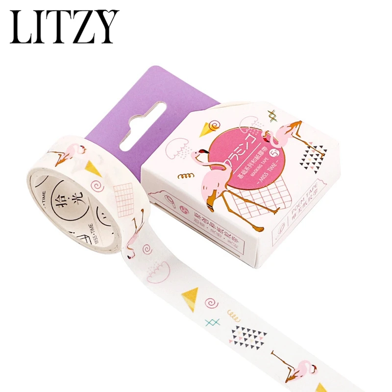 1pcs Unicorn Flamingo Washi Tape DIY Decoration Scrapbooking Planner Masking Tape Label Journal Sticker Stationery 2019
1pcs Unicorn Flamingo Washi Tape DIY Decoration Scrapbooking Planner Masking Tape Label Journal Sticker Stationery 2019