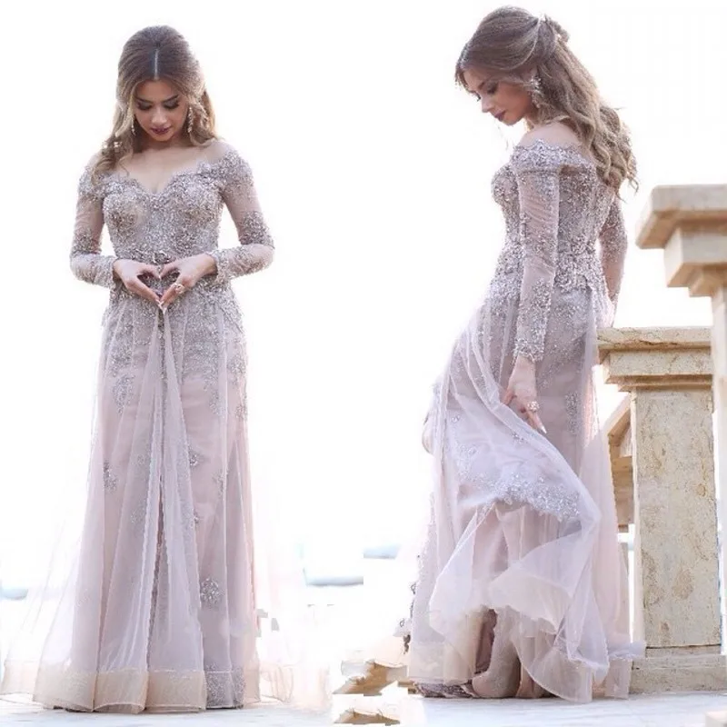 Don's Bridal 2016 New Arrival Scalloped Neckline Long Sleeves Prom Dress Custom Made Lace Appliques Beadings Dubai Party Gown
Don's Bridal 2016 New Arrival Scalloped Neckline Long Sleeves Prom Dress Custom Made Lace Appliques Beadings Dubai Party Gown