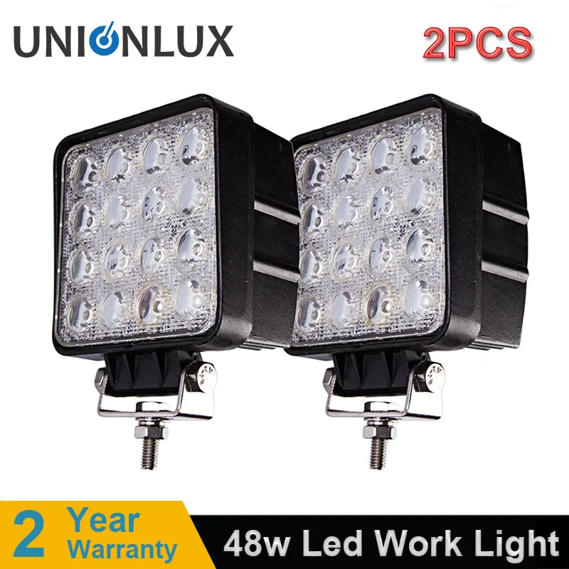 2pcs 48W 4 inch LED Work Light Bar Spot Flood Driving Lamp for Car Truck Tractor Trailer SUV Off Road Boat 12V 24V 4WD 4x4
2pcs 48W 4 inch LED Work Light Bar Spot Flood Driving Lamp for Car Truck Tractor Trailer SUV Off Road Boat 12V 24V 4WD 4x4