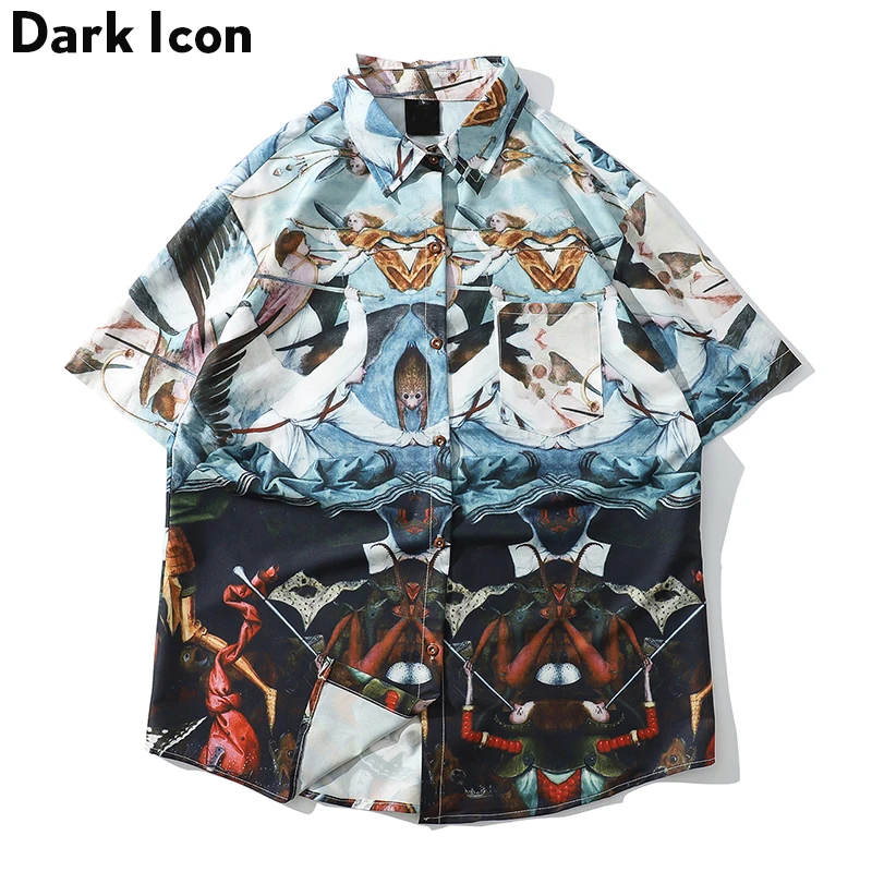 Dark Icon Full Printed Street Shirt Men 2019 Summer Turn-down Collar Hawaii Shirt Man Streetwear Clothing
Dark Icon Full Printed Street Shirt Men 2019 Summer Turn-down Collar Hawaii Shirt Man Streetwear Clothing