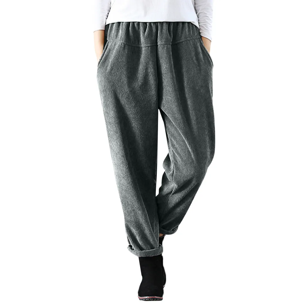 Feitong Women Pants Casual Solid Color Corduroy Elastic Waist Trousers Spodnie Damskie Pants Women Trousers Pantalon Femme
Feitong Women Pants Casual Solid Color Corduroy Elastic Waist Trousers Spodnie Damskie Pants Women Trousers Pantalon Femme