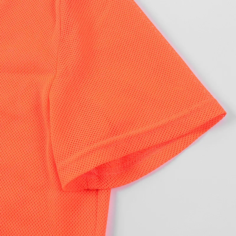 mesh loose mini dress06