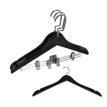 Non Slip Black Wooden Hanger for Clothes Dress Shirts, Hotel Suits Hanger with Clips for Pants Garments (12 Pcs/ Lot )
Non Slip Black Wooden Hanger for Clothes Dress Shirts, Hotel Suits Hanger with Clips for Pants Garments (12 Pcs/ Lot )